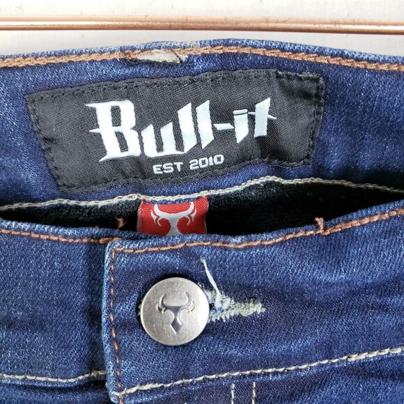 Bull-It Jeans Covec Blue Straight Jeans Motorcycle Protection Women’s size 16R - Picture 12 of 14
